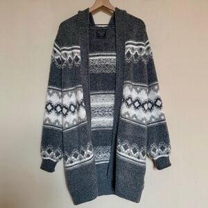 Abercrombie & Fitch Fair Isle Duster Cardigan